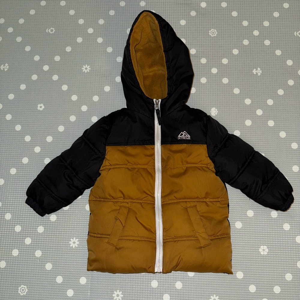 iXtreme 24 months / 2T puffer jacket - Black / Brown / Gold / Tan